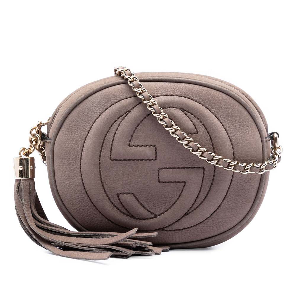Gucci Soho Chain Bag Nubuck Mini #298035G93B